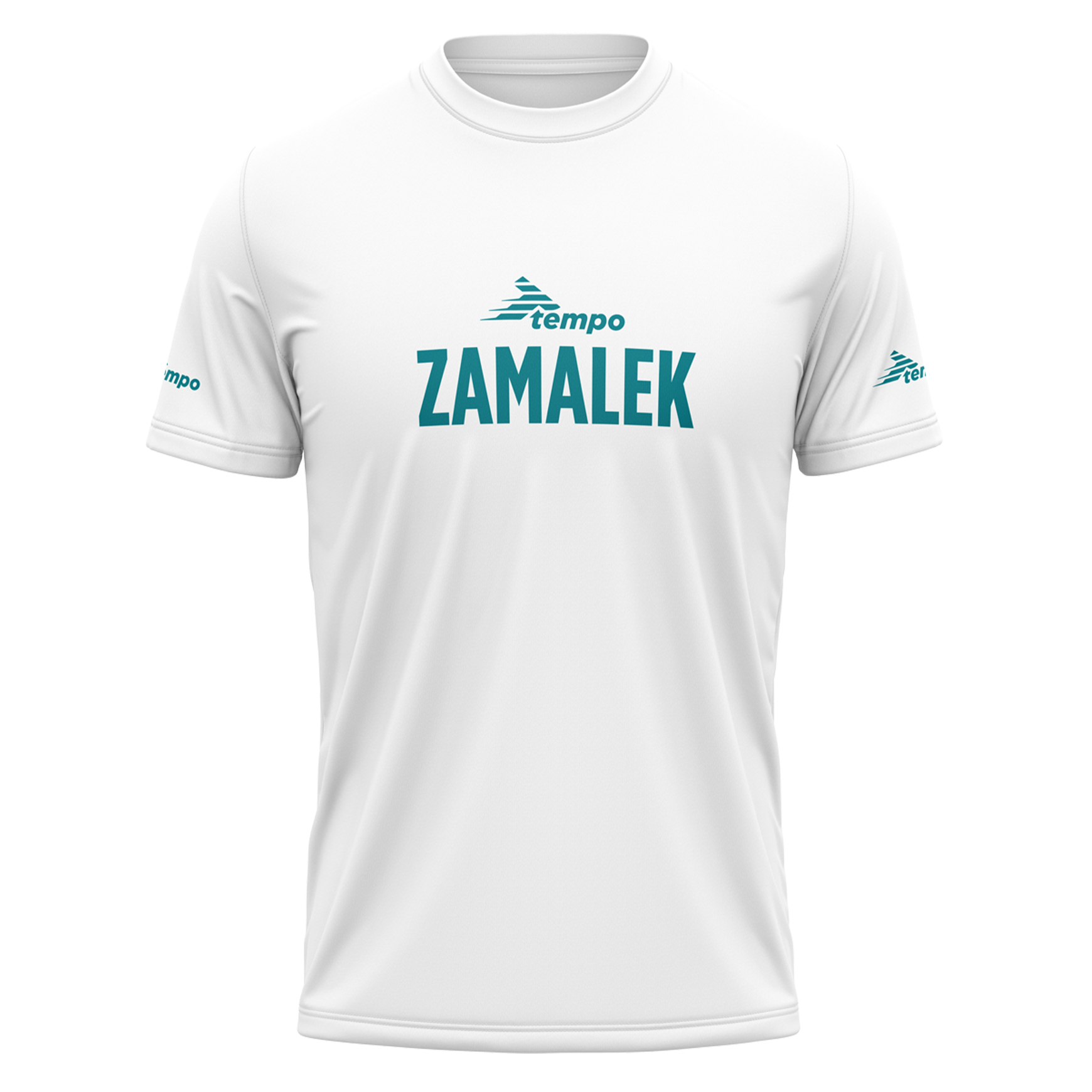 Zamalek White Leisure Cotton T-Shirt