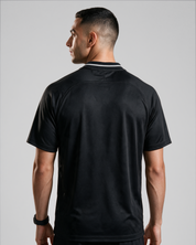 Men's Short Sleeve Collar Jersey - Black