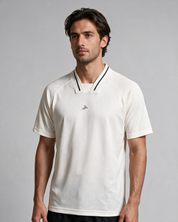 Men's Short Sleeve Collar Jersey - Off White