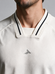 Men's Short Sleeve Collar Jersey - Off White