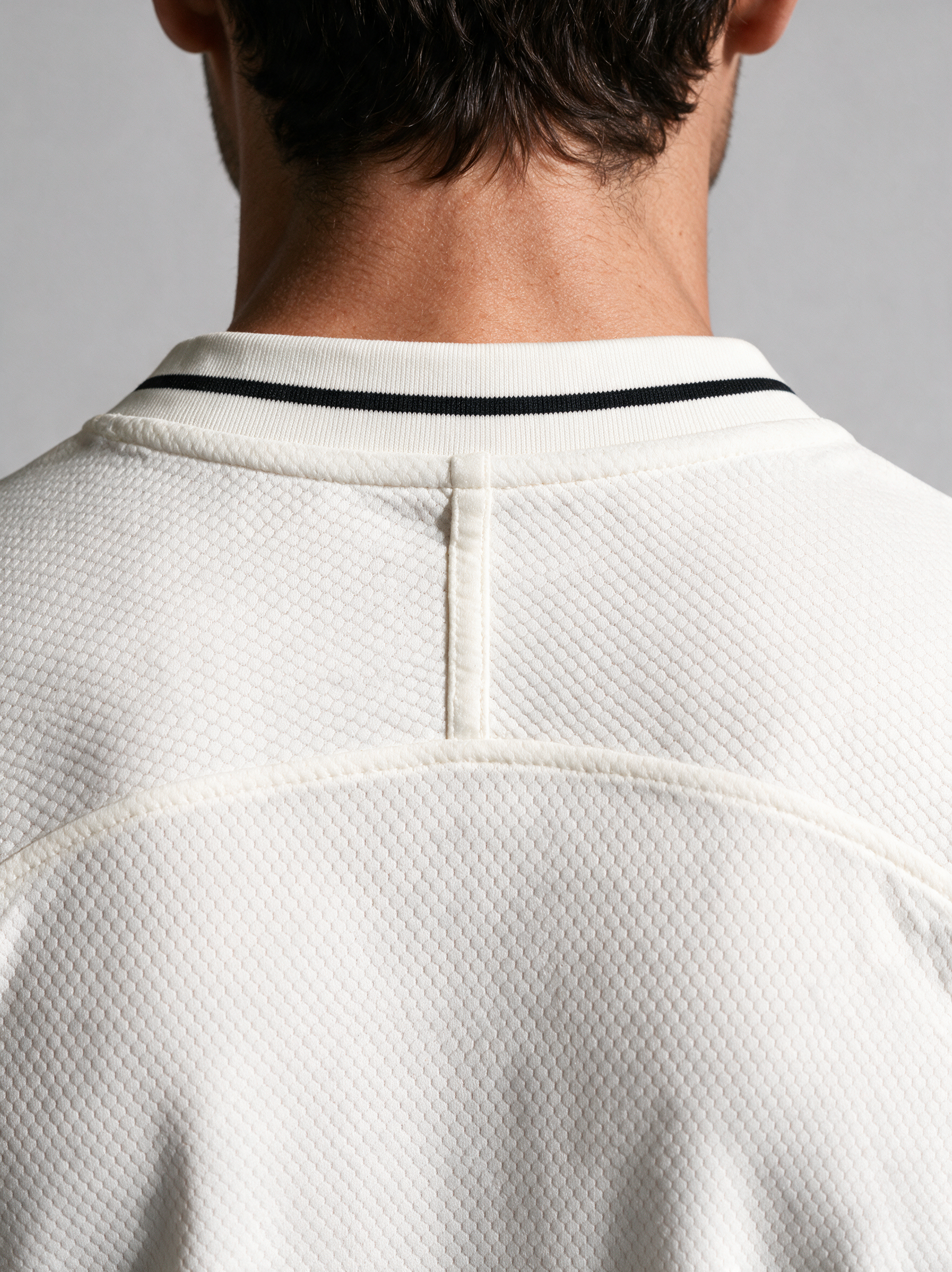 Men's Short Sleeve Collar Jersey - Off White