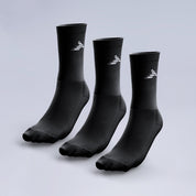 3 Pack Crew Socks Black