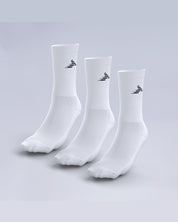3 Pack Crew Socks White