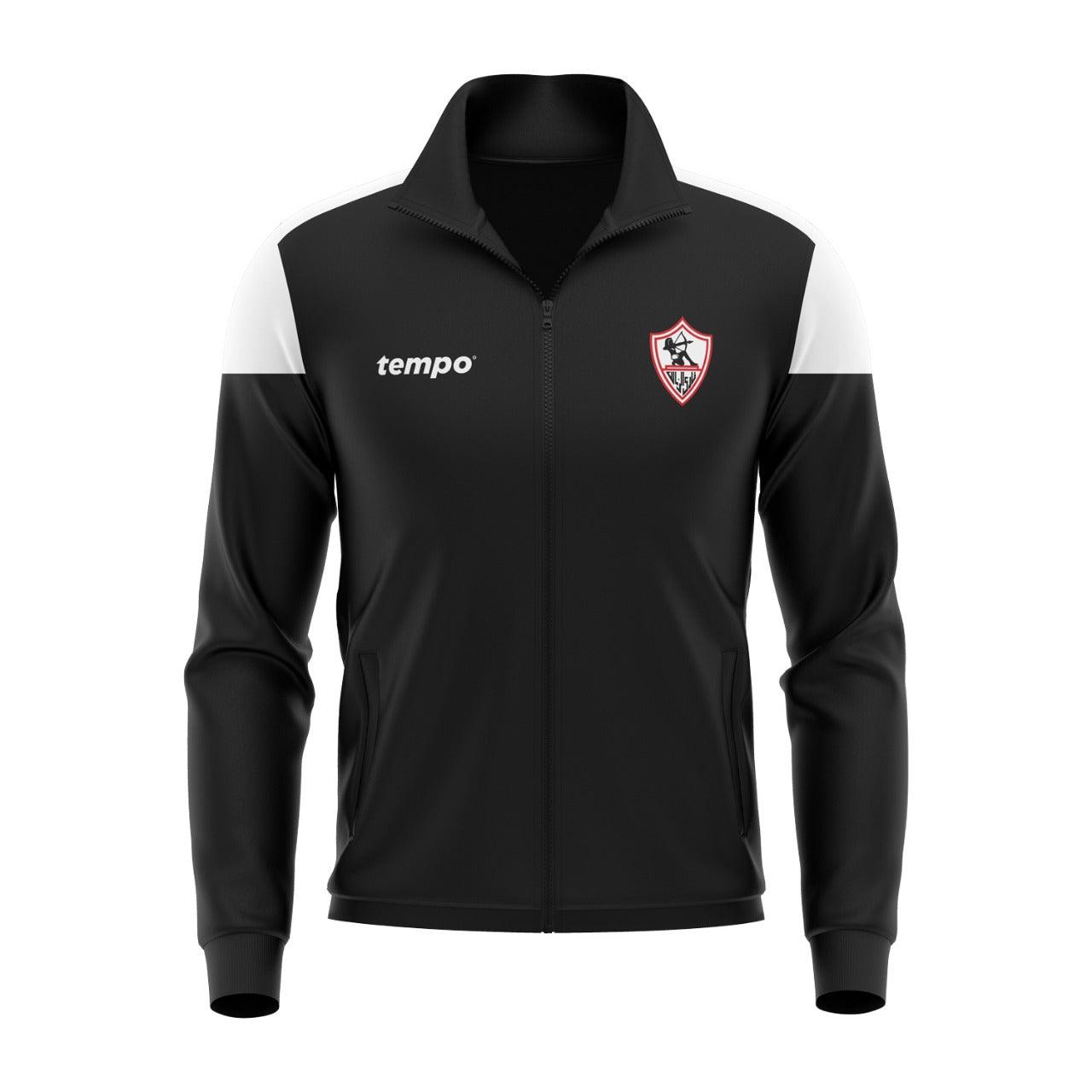 Tracksuit Zipper Jacket Zamalek Black - Tempo Sport